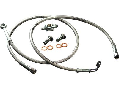 614653 - GOODRIDGE OEM Style Brake Line Kit Stainless Steel Clear Coated 49,75"