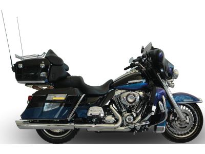 922003 - V-Performance Double Slip-On Muffler Set Endcap Banger Chrome