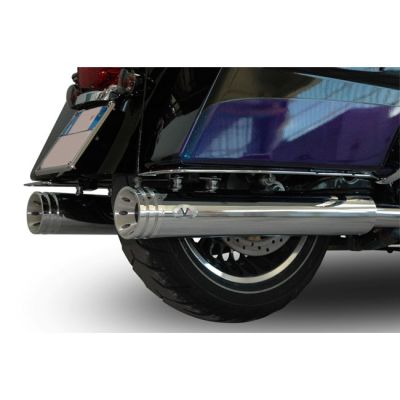 708809 - V-Performance V Performance, Double Ring slip-on mufflers. Chrome