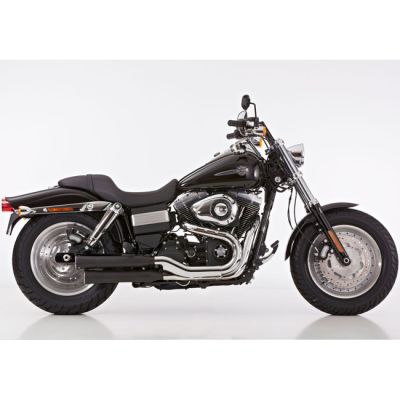 709187 - Falcon, Double groove Slip-ons exhaust Black