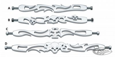 110078 - GZP Shift rod Flame Billet Alu Chr 11.75